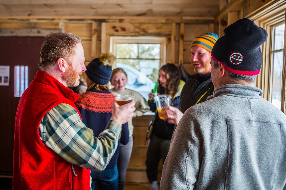 toast in warming hut