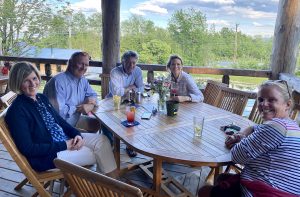 Outside dining in peru vermont
